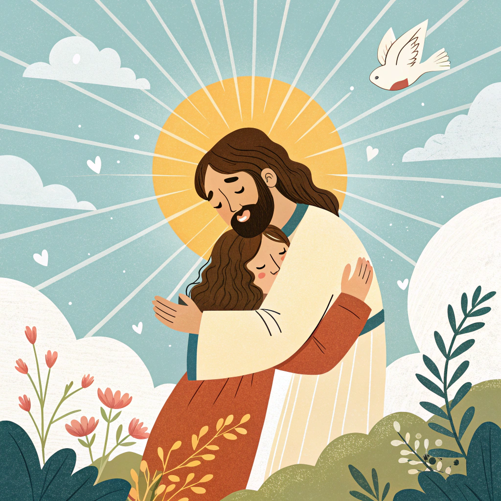 AI generated image by Red Panda AI: Agape love god