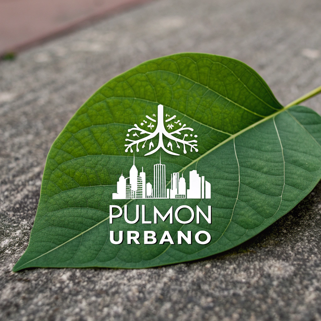 AI generated image by Red Panda AI: crea un logo para una marca llamada "pulmon urbano"