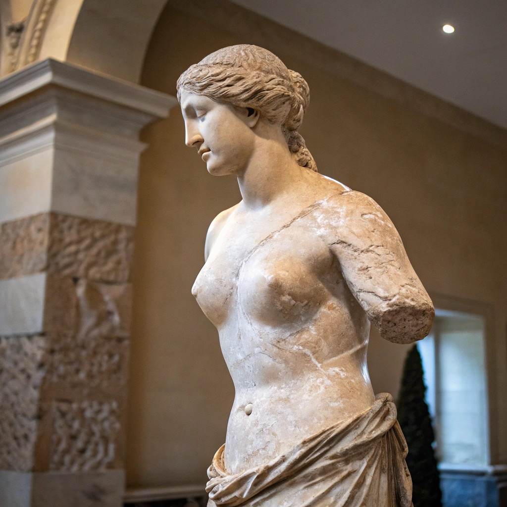 AI generated image by Red Panda AI: Venus De Milo in real life