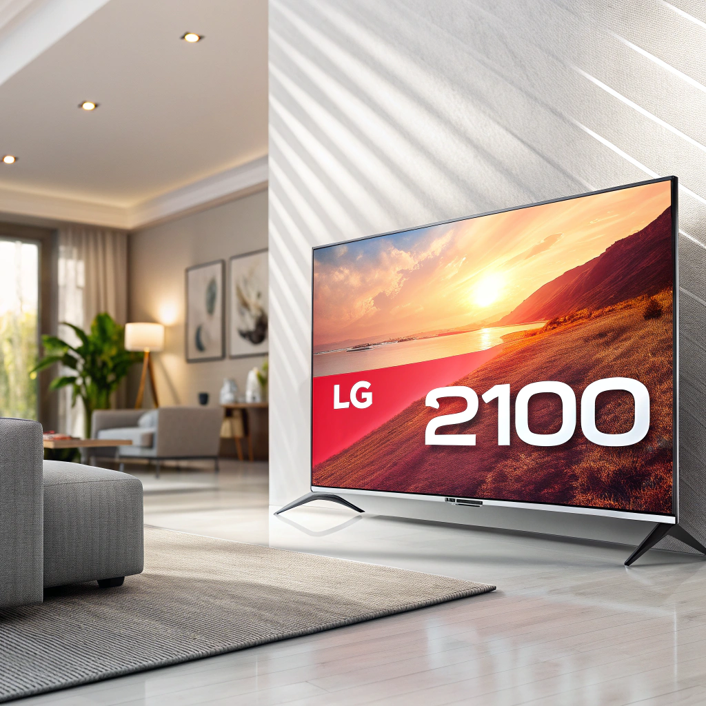AI generated image by Red Panda AI: quiero una imagen publicitaria para vender un televisor LG de 65" a un precio de 2100