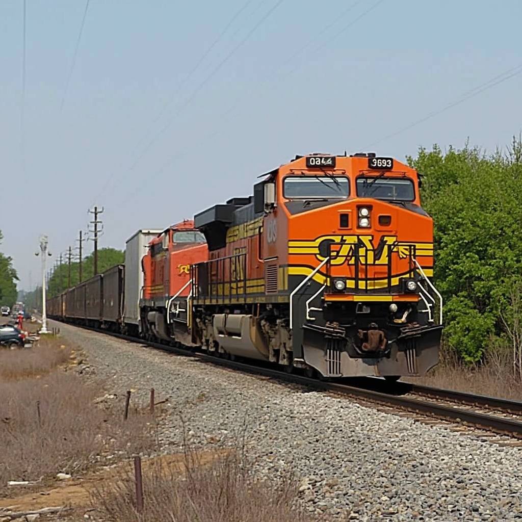 AI generated image by FLUX.1-pro: BNSF ES44AC 