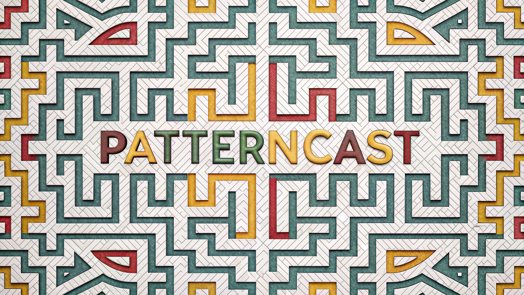 AI generated image by Red Panda AI: The word "PatternCast" is somewhere hidden.