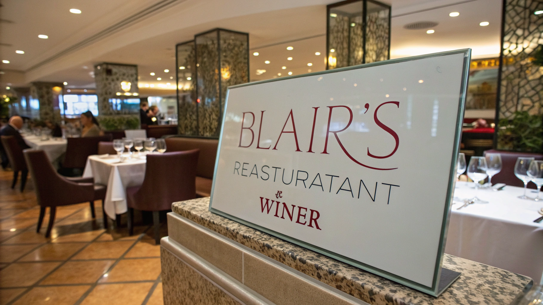 AI generated image by Red Panda AI: "Blair's Favorite Restaurant Winner"
