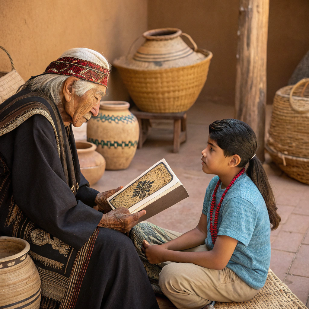 AI generated image by Red Panda AI: conocimiento ancestral