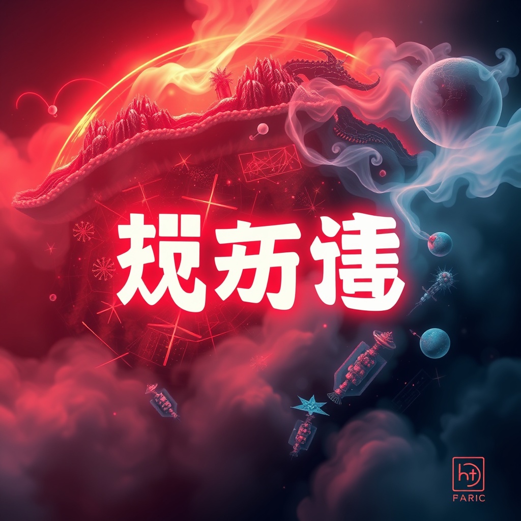 AI generated image by FLUX.1-schnell: 飛機飛過，雲朵變成牡羊座