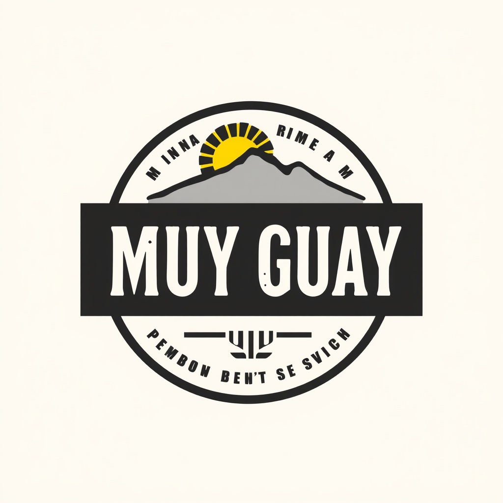 AI generated image by FLUX.1-schnell: Necesito un logo minimalista con toques rústicos y relajado para mi marca de productos uruguayos 'Muy Guay'. El logo debe reflejar los valores de calidad, tradición, optimismo, comodidad y practicidad. Debe ser atractivo para un público joven y activo que disfruta de actividades al aire libre y busca productos duraderos y funcionales. Me gustaría que el logo utilizara los colores de la bandera de Uruguay (azul, blanco y amarillo), así como el negro y el gris. Estoy abierto a sugerencias sobre cómo combinar estos colores y qué elementos visuales utilizar".
"Busco un logo minimalista y relajado para mi marca de productos uruguayos 'Muy Guay'. El logo debe transmitir los valores de calidad, comodidad y practicidad. Debe ser adecuado para un público que valora la comodidad y la practicidad en su día a día, y que busca productos confortables y fáciles de usar. Me gustaría que el logo utilizara una tipografía moderna y una paleta de colores neutros y tranquilos, con toques de los colores de la bandera de Uruguay. Utiliza una combinación de tipografías entre alguna San Serif y alguna Script