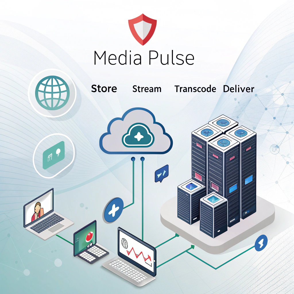 AI generated image by Red Panda AI: Store, Stream, Transcode, and Deliver Seamlessly
Media Pulse is your all-in-one solution for secure video storage, rapid transcoding, and smooth CDN delivery. Start managing and delivering your media with confidence.