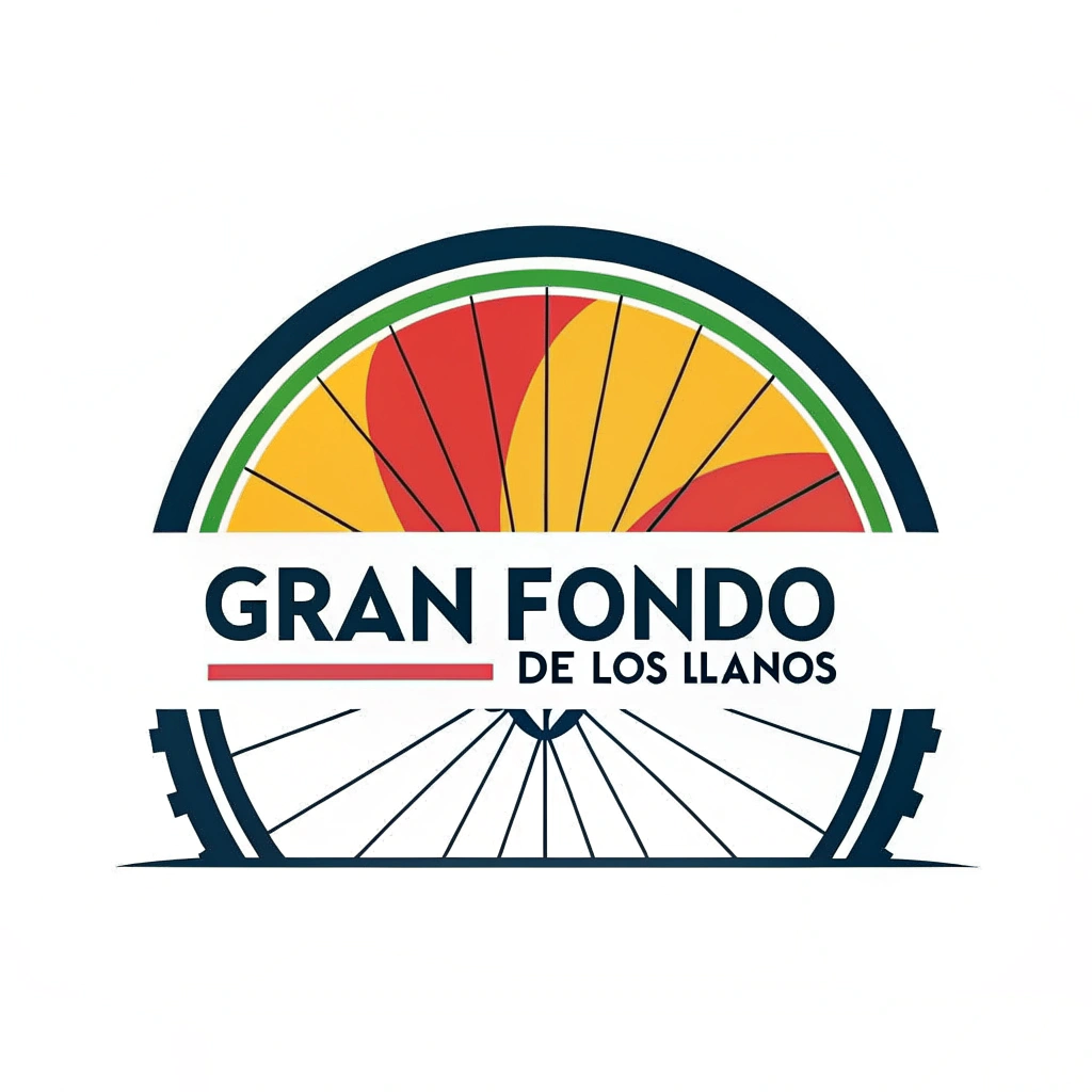 AI generated image by Red Panda AI: NECESITO UN LOGO PARA UN EVENTO LLAMADO GRAN FONDO DE LOS LLANOS de ciclismo 
