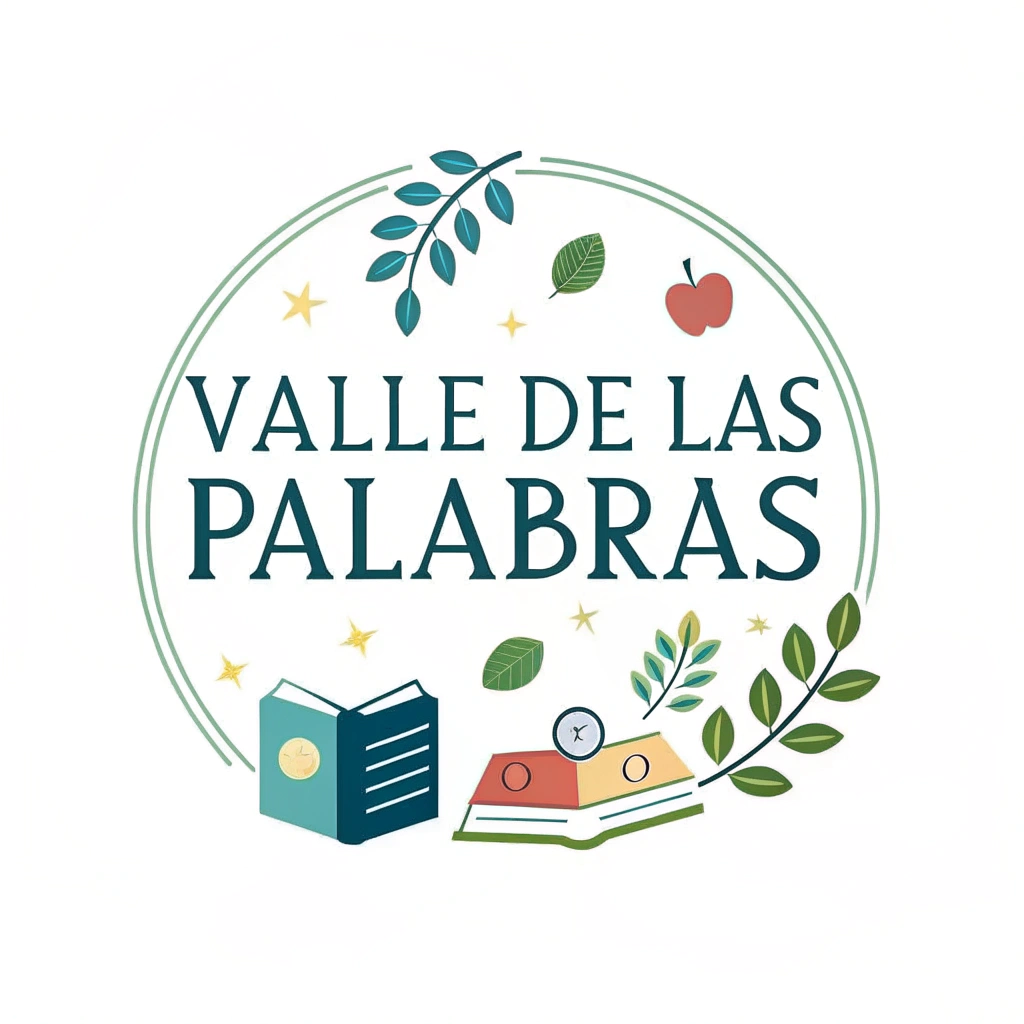 AI generated image by Red Panda AI: CREAR UN LOGO QUE PONGA EL VALLE DE LAS PALABRAS PARA UN GRUPO DE BIBLIOTECAS ESCOLARES