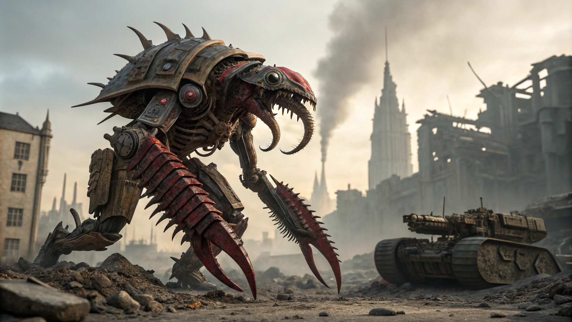 AI generated image by Red Panda AI: carnifex, warhammer 40k