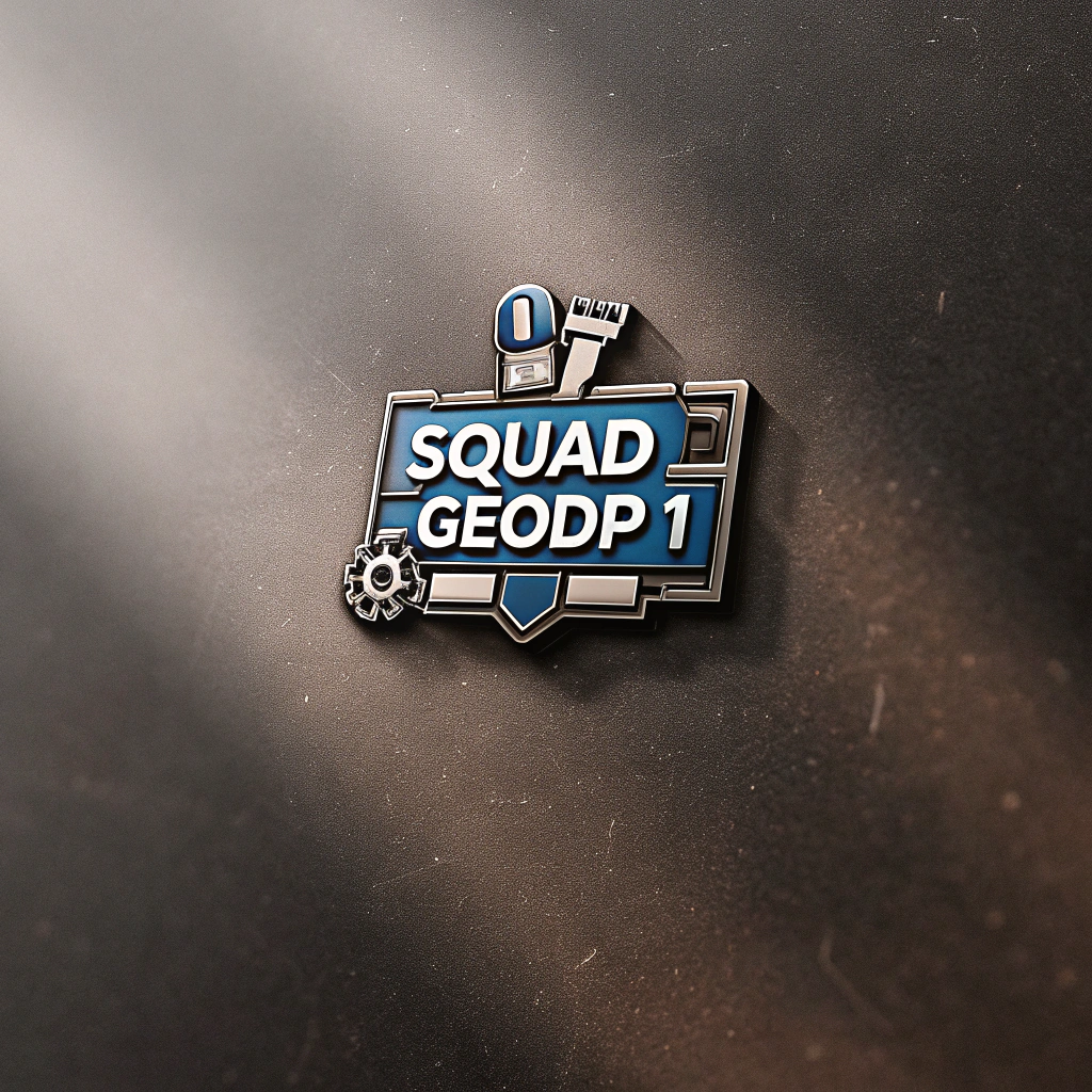 AI generated image by Red Panda AI: Create a dynamic and eye-catching logo for a software development and maintenance team called 'Squad GeODP 1'. The design should:
Incorporate shades of blue as the primary color scheme
Feature a modern, tech-inspired design that represents software development and maintenance
Include the text 'Squad GeODP 1' in a bold, clear font
Possibly integrate abstract elements or icons that suggest coding, teamwork, or software maintenance
Have a sleek and professional appearance while still being visually striking
Use clean lines and shapes to convey efficiency and precision
Potentially include a subtle gradient effect to add depth
Be versatile enough to work well in different sizes and on various backgrounds
Evoke curiosity and interest in the squad's capabilities
The overall impression should be one of expertise, innovation, and reliability in software development and maintenance. The logo should make viewers want to learn more about Squad GeODP 1 and their skills.