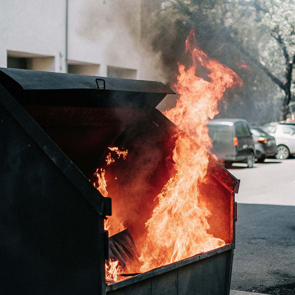 AI generated image by Red Panda AI: Dumpster fire