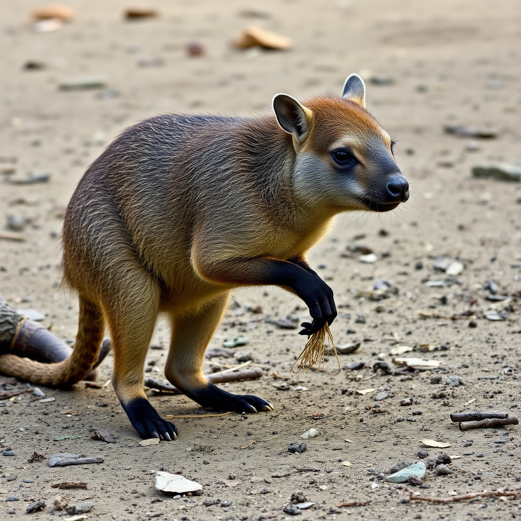 AI generated image by FLUX.1-schnell: capibara animal, trader, trading