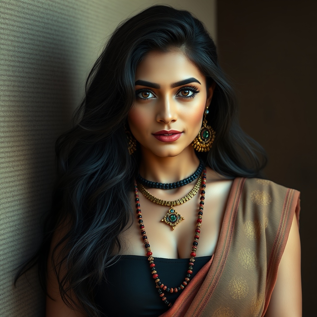 AI generated image by FLUX.1-schnell: create a girl indian like himachali or phadi without any cloths full body sexy fifure 