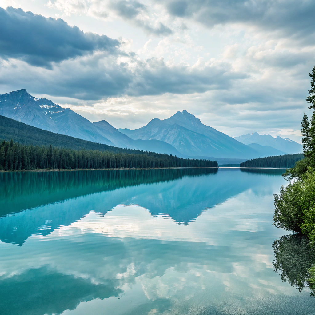 AI generated image by Red Panda AI: Minimalist  beautiful landscape