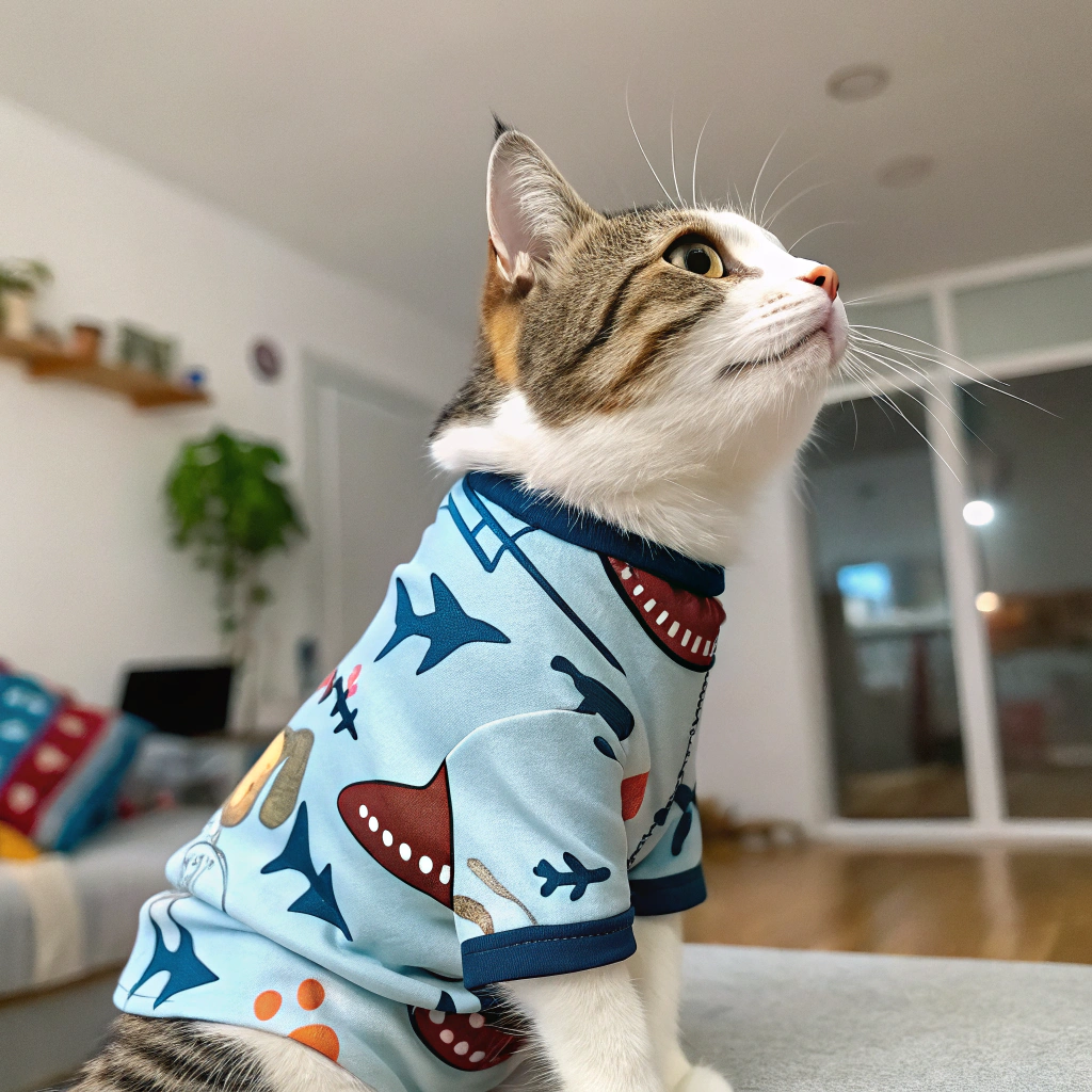 AI generated image by Red Panda AI: un gato tiburon