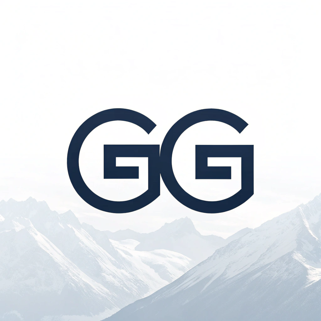 AI generated image by Red Panda AI: generar letras minimalistas con las letras GG