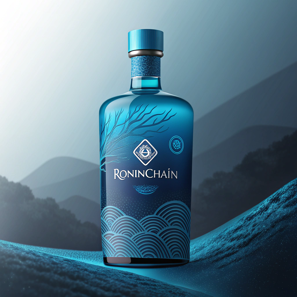 AI generated image by Red Panda AI: Rum from the RONINCHAINwith blue colors