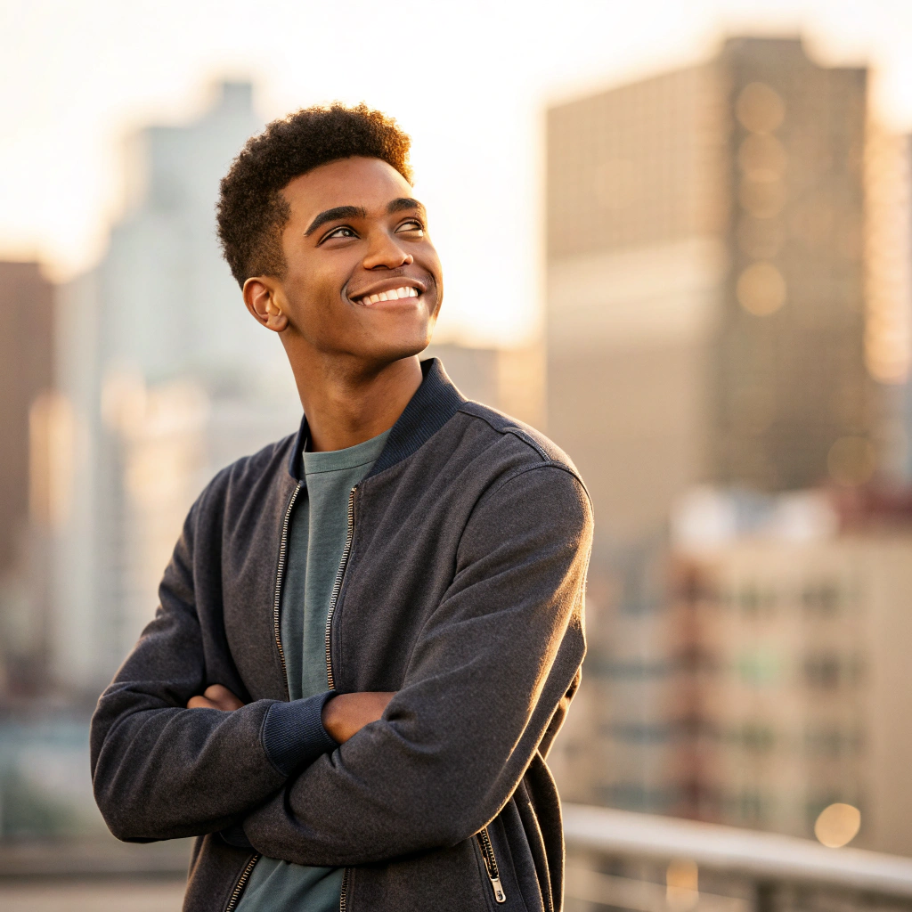 AI generated image by Red Panda AI: Ese joven es un sol. / Ese joven es un encanto.
