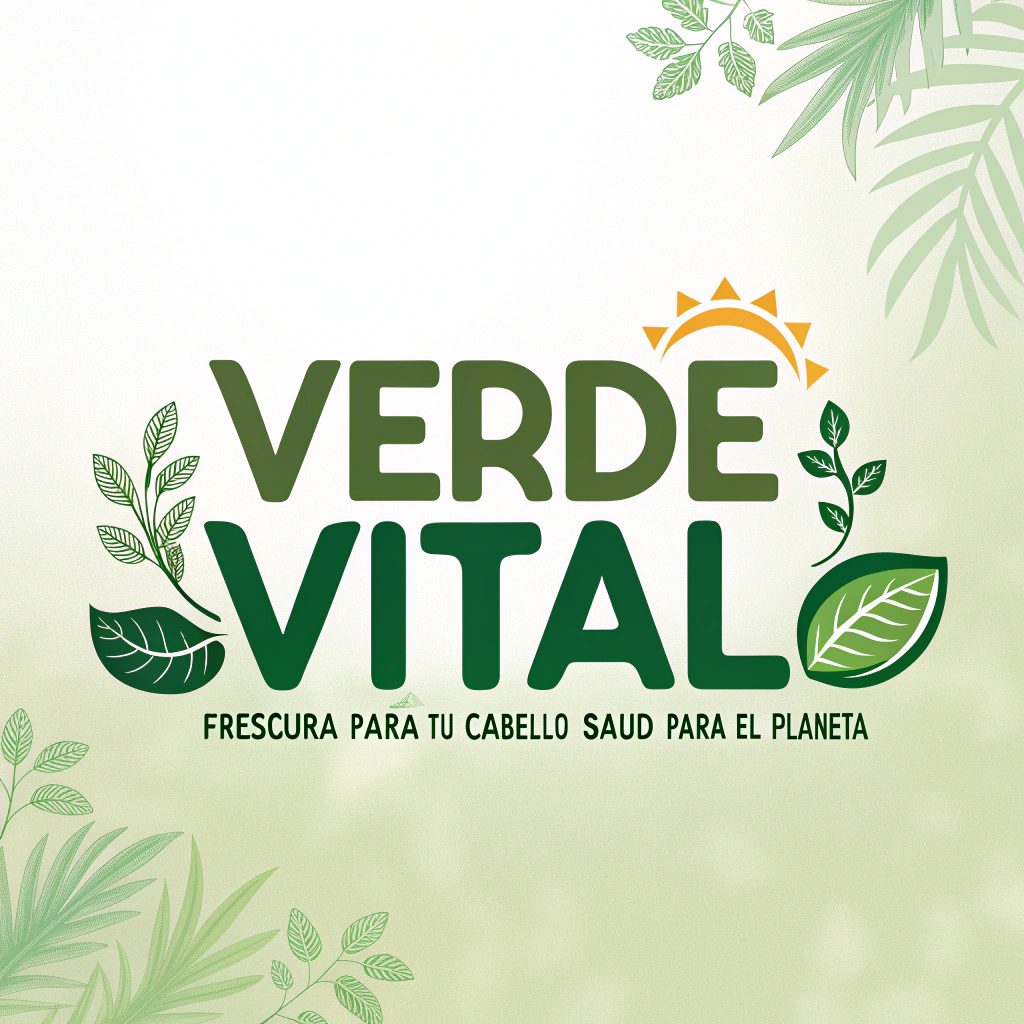 AI generated image by Red Panda AI: Necesito generar el slogan para shampoo de nombre "Verde Vital" con el lema " Frescura para tu cabello, salud para el planeta" (todo debe estar en idioma español). Ten en cuenta que esta imagen será presentada a un grupo de niños de 8 años de edad en su escuela y debe guardar estrecha vinculación con el cuidado del medio ambiente