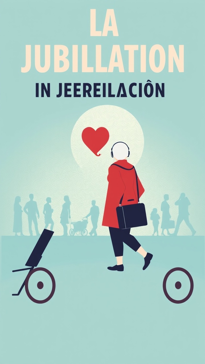 AI generated image by FLUX.1-schnell: Quiero una imagen 560x1090 que esté relacionada sobre la Jubilación en España para un trabajo sobre tipos de Pensiones