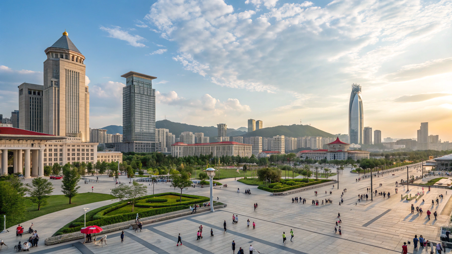 AI generated image by Red Panda AI: China liaoning Dalian Xinghai Square