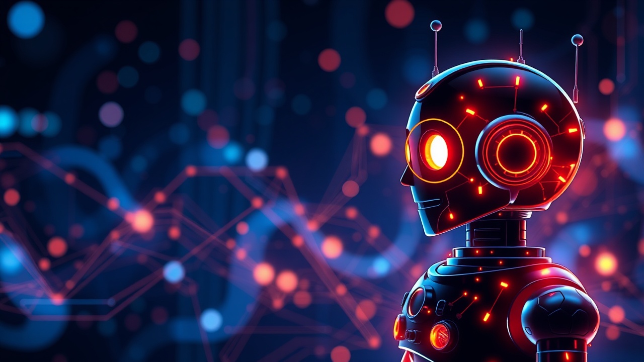 AI generated image by FLUX.1-schnell: please make a image which i can use for my blog title- top ai framework for building chatbots