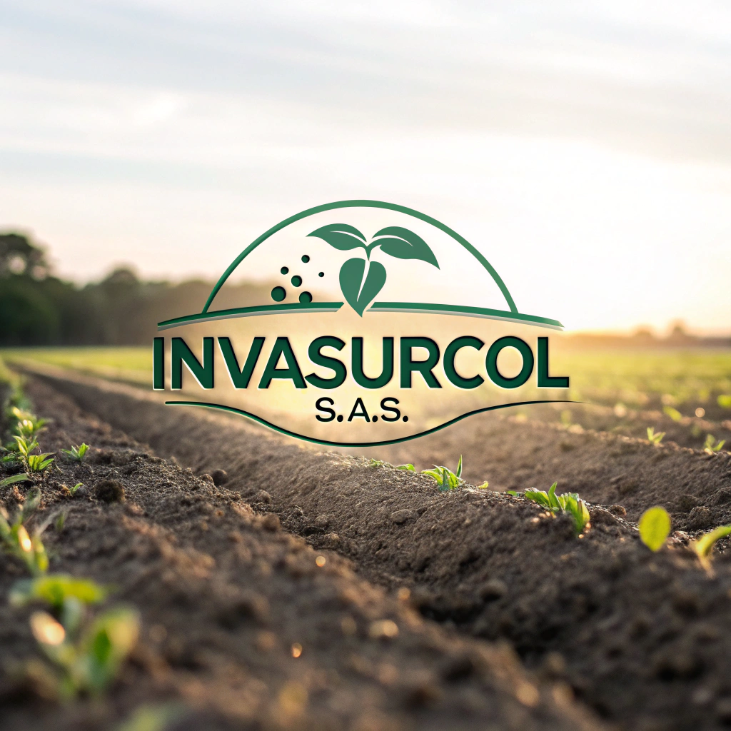 AI generated image by Red Panda AI: Diseña un logo profesional para 'Invasurcol S.A.S, una empresa de almacenes especializados en la venta de productos agropecuarios. El logo debe ser un imagotipo con un diseño minimalista, que transmita confianza, calidad y conexión con el sector agropecuario.

Quiero que aparezca huella de animales en el logo.