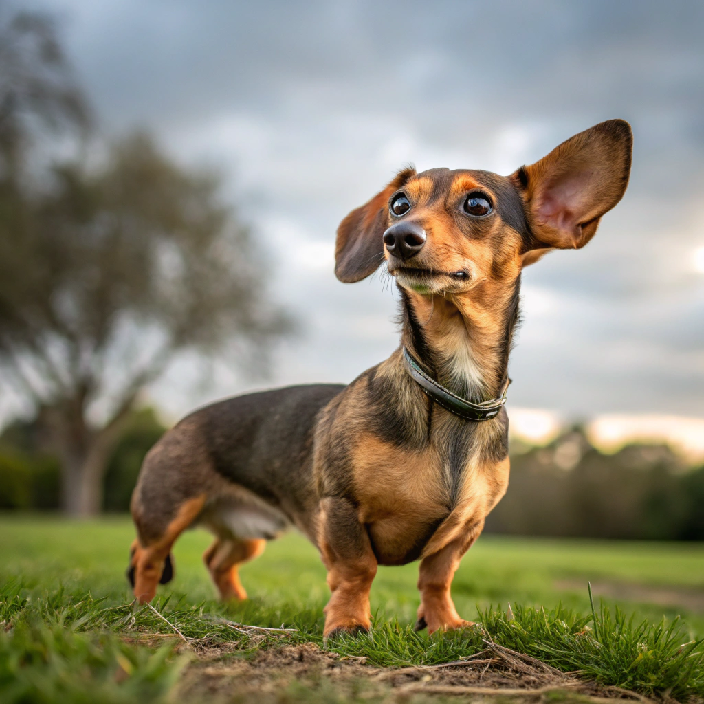 AI generated image by Red Panda AI: perro raza cruce chiguagua  con pincher