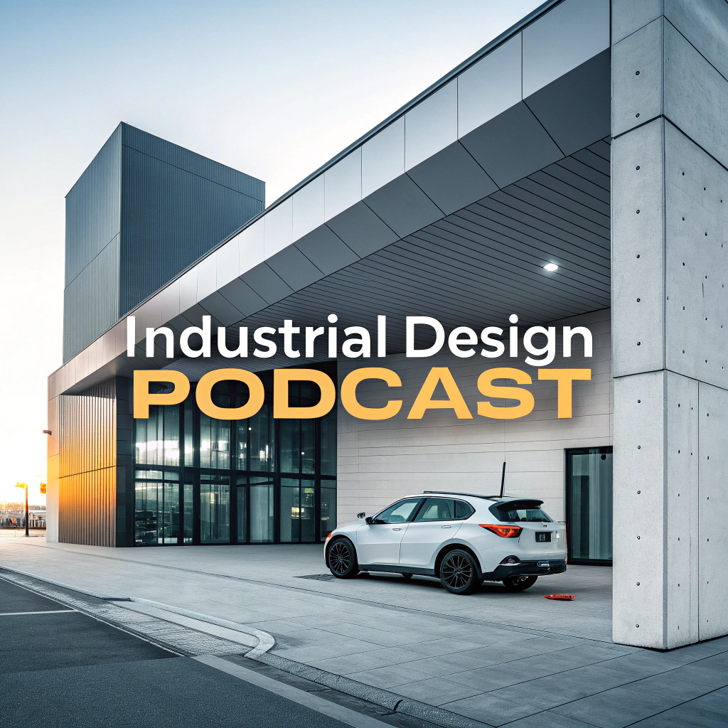 AI generated image by Red Panda AI: I created a cover for my industrial design podcast