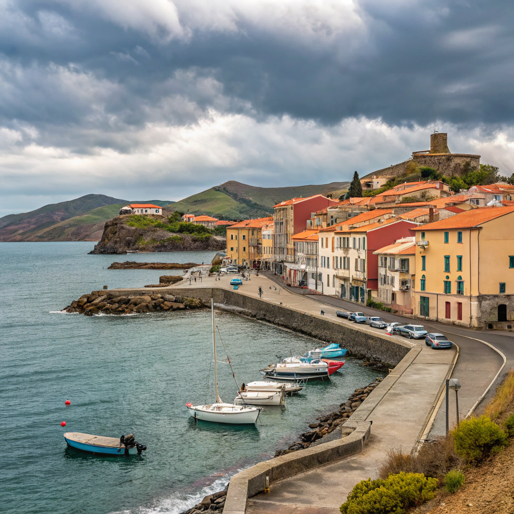 AI generated image by Red Panda AI: Banyuls sur mer