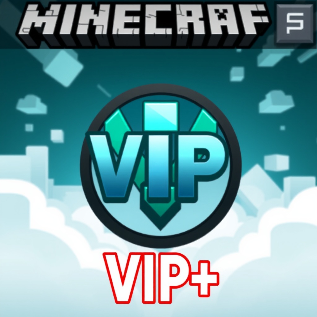 AI generated image by FLUX.1-schnell: create me a image for the rank "VIP+" for my tebex webstore minecraft.  