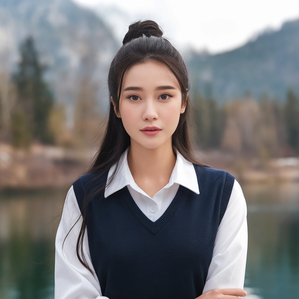 AI generated image by ideogram 2.0: 生成一个中国人的美女视频