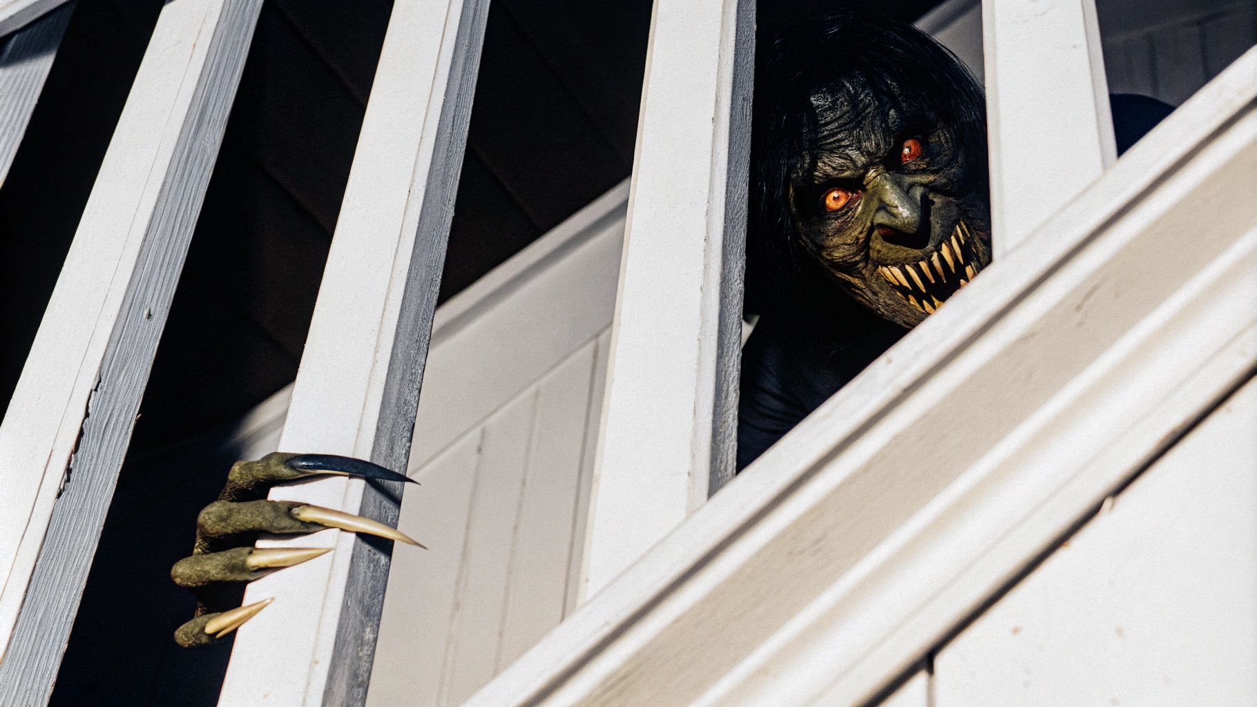 AI generated image by FLUX.1-schnell: A horrific demon from the depths of hell, in the style of a horror movie