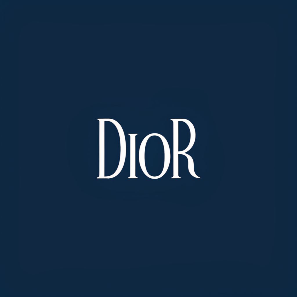 AI generated image by Red Panda AI: Erstelle mir ein dior Bilder der hinter Grund bild soll dunkel blau sein und die Schrift weiß ohne Parfüme und es soll kein Gegenstand Bild sein. Er soll einfach ein Hintergrund blau sein und die Schrift weiß.