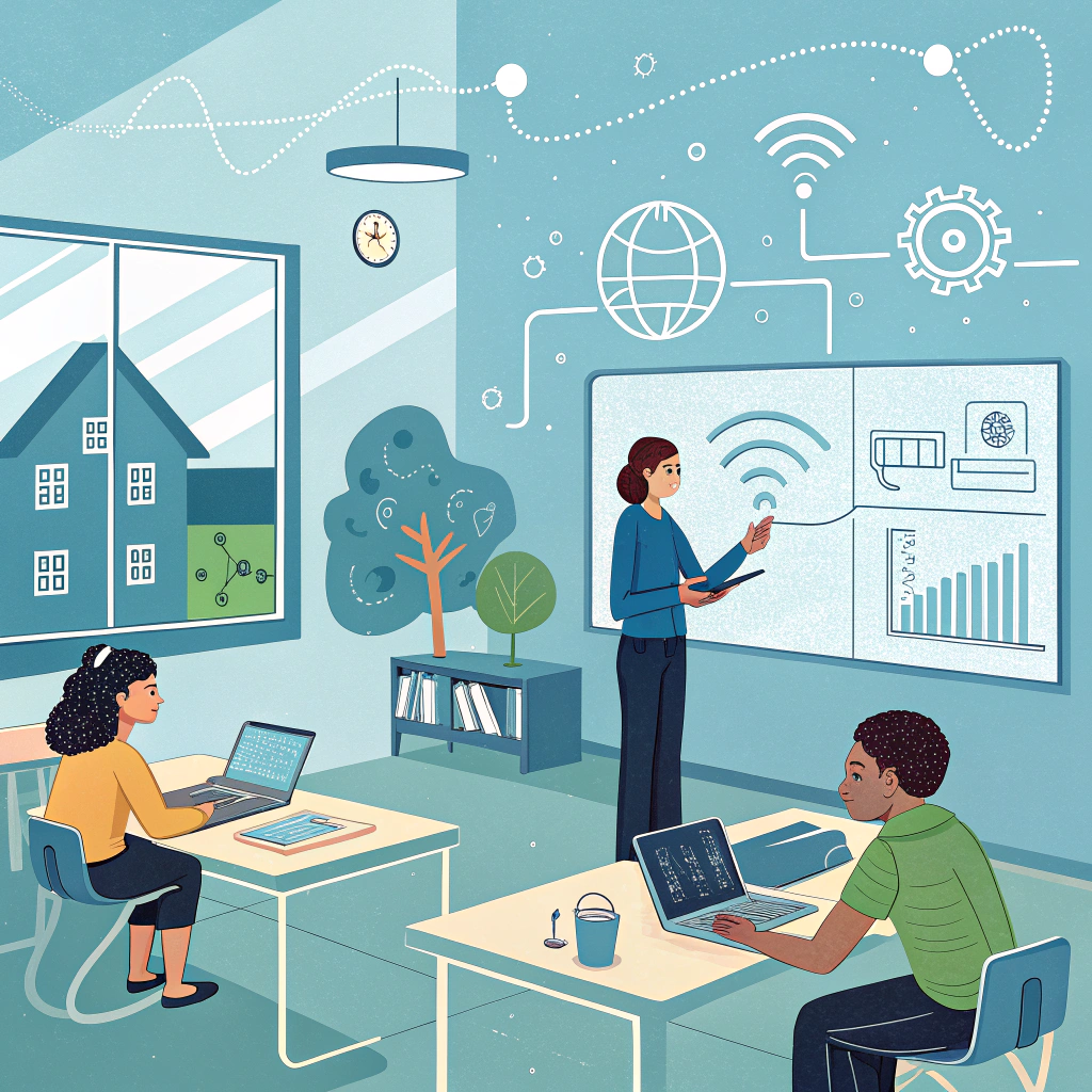 AI generated image by Red Panda AI: crea una imagen impacto de la IA en la educación
