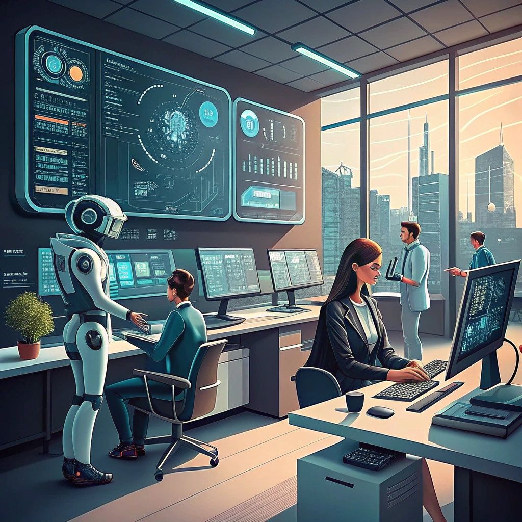 AI generated image by Red Panda AI: A setting where AI experts are working on next generation AI solutions for business