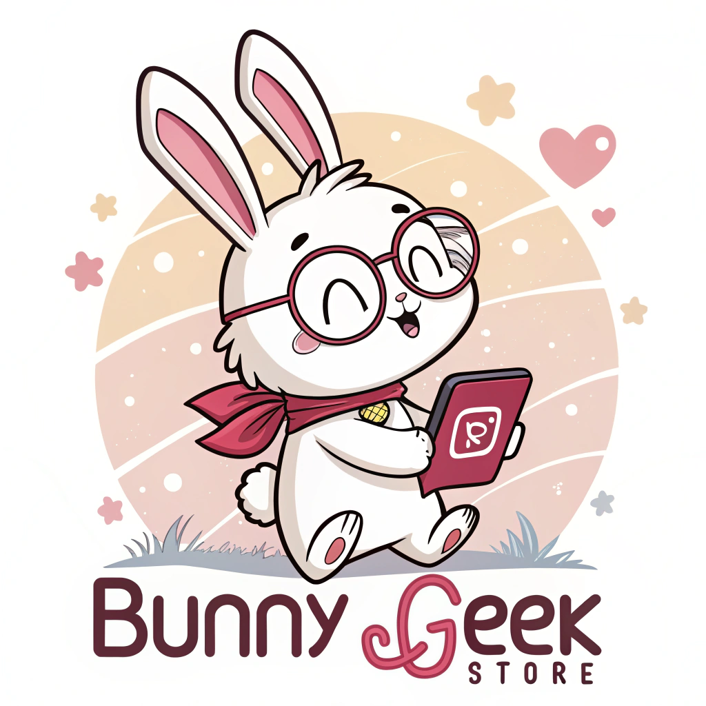 AI generated image by Red Panda AI: Faça uma logo para perfil do instagram estilo anime com o nome “BUNNY GEEK STORE”