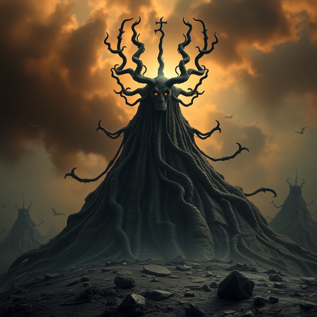 AI generated image by FLUX.1-schnell: Realistic image of Nyarlathotep 