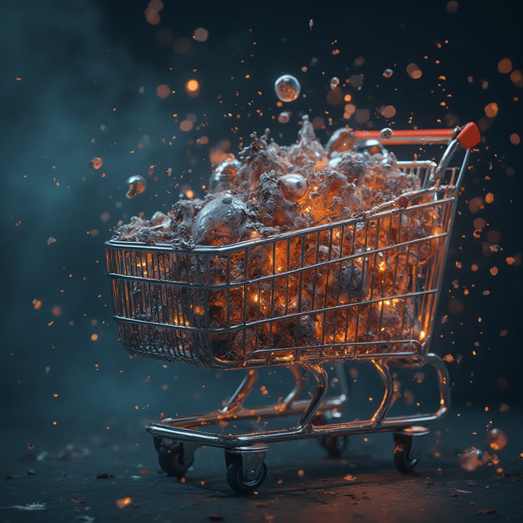 AI generated image by FLUX-Realism-Lora: give me the image that will be symbolizing new era in e-commerce 
