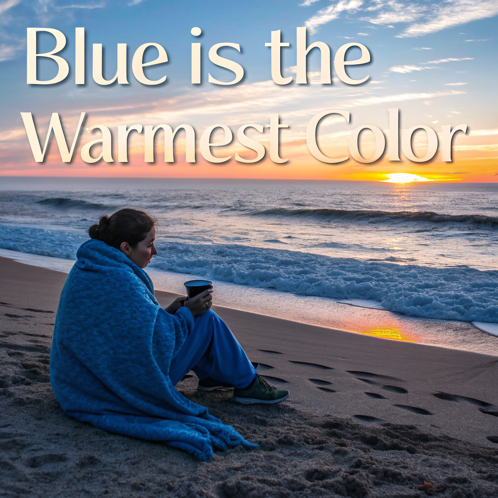 AI generated image by Red Panda AI: "blue is the warmest color" scene
