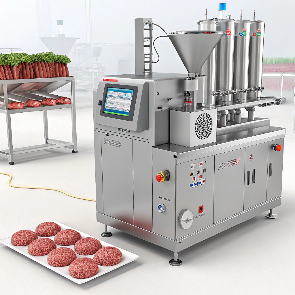 AI generated image by Red Panda AI: artificial meat machine maker