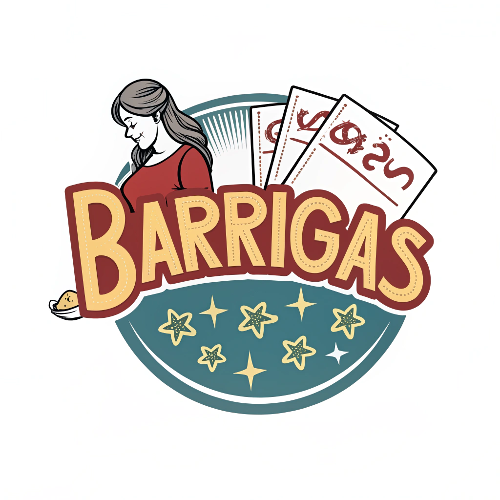 AI generated image by Red Panda AI: Crie uma logo barrigas, sobre rifas 
