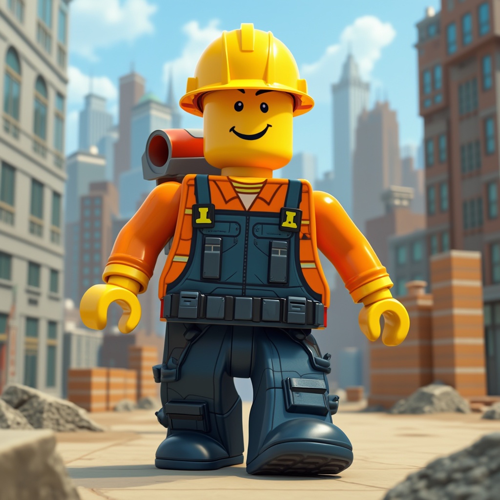 AI generated image by FLUX.1-pro: Builderman Roblox 