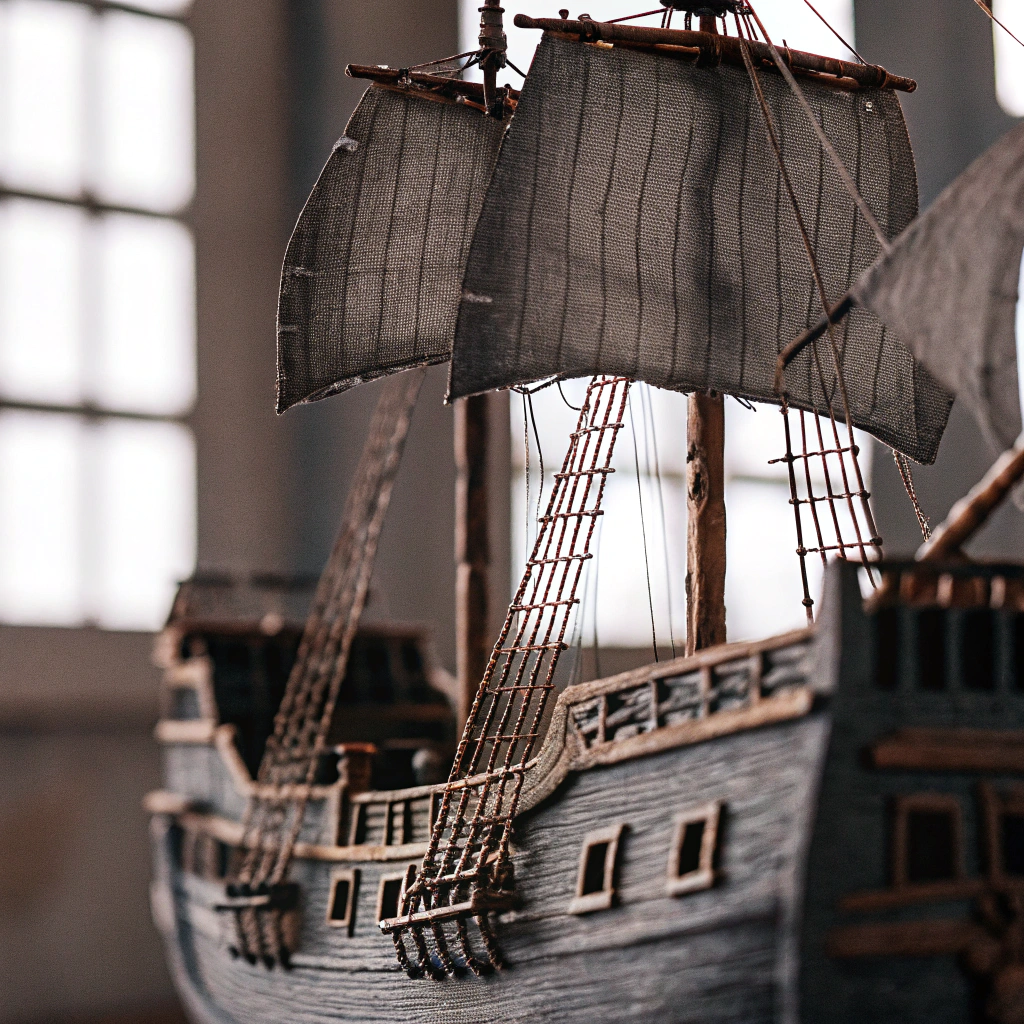 AI generated image by Red Panda AI: Super realistic Black Pearl ship with plastic hull