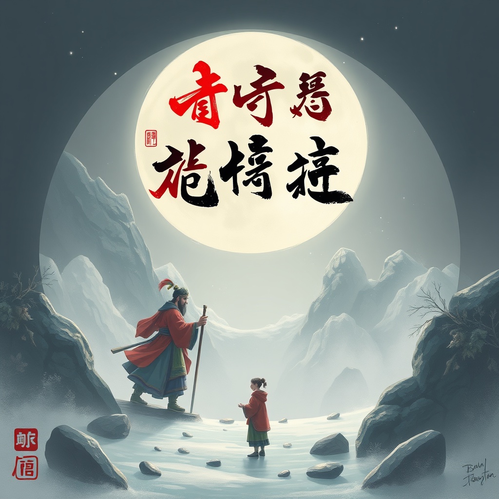 AI generated image by FLUX.1-schnell: 生成一副赛博朋克风格的天王魔礼青海报