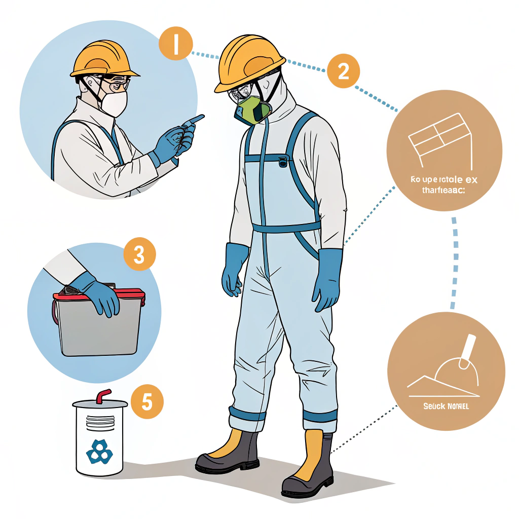 AI generated image by Red Panda AI: Diagramas de Seguridad: Utilizar diagramas que ilustren correctamente cómo usar el equipo de protección personal (EPP) y las mejores prácticas de seguridad.