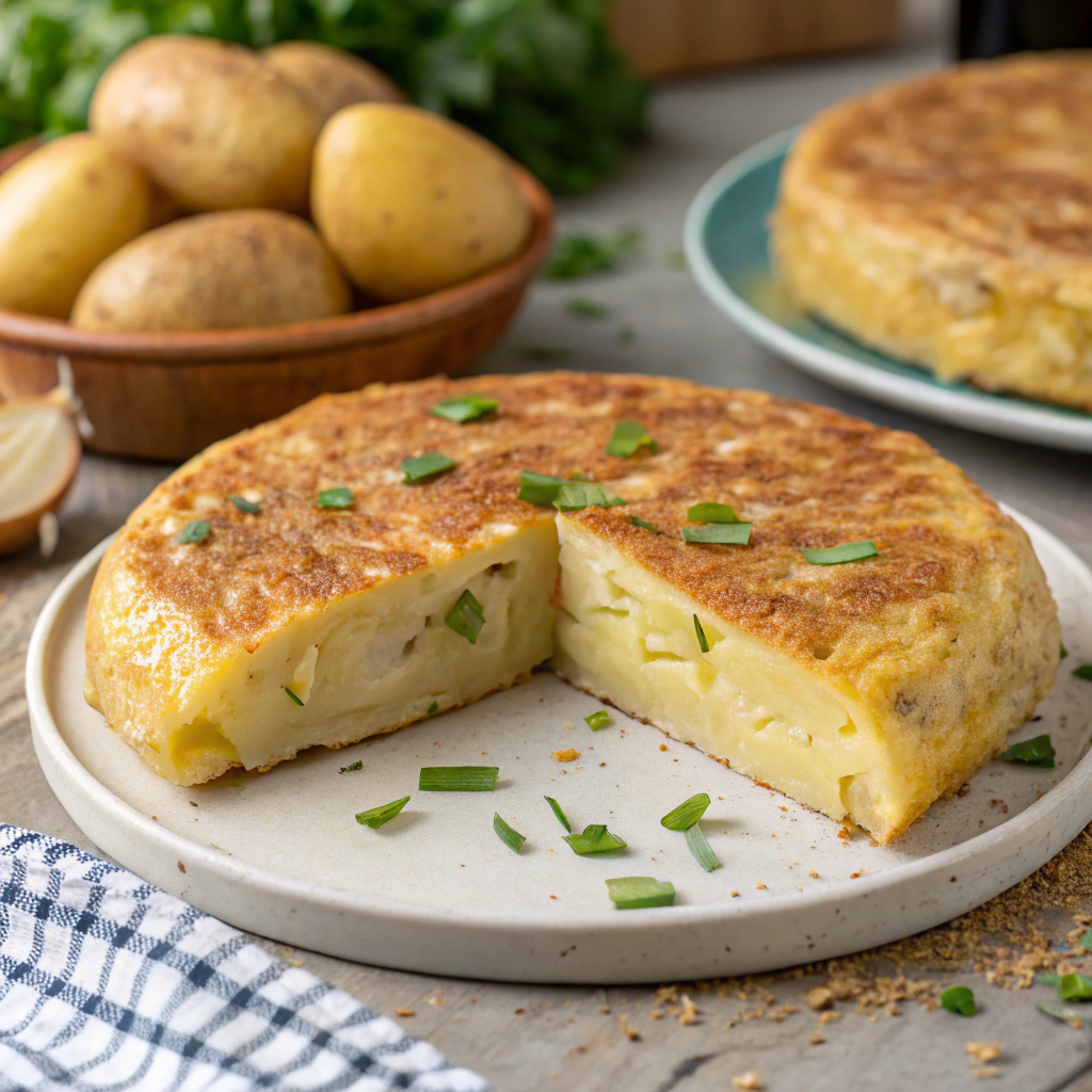 AI generated image by Red Panda AI: TORTILLA DE PATAATAS
SIN CEBOLLA
