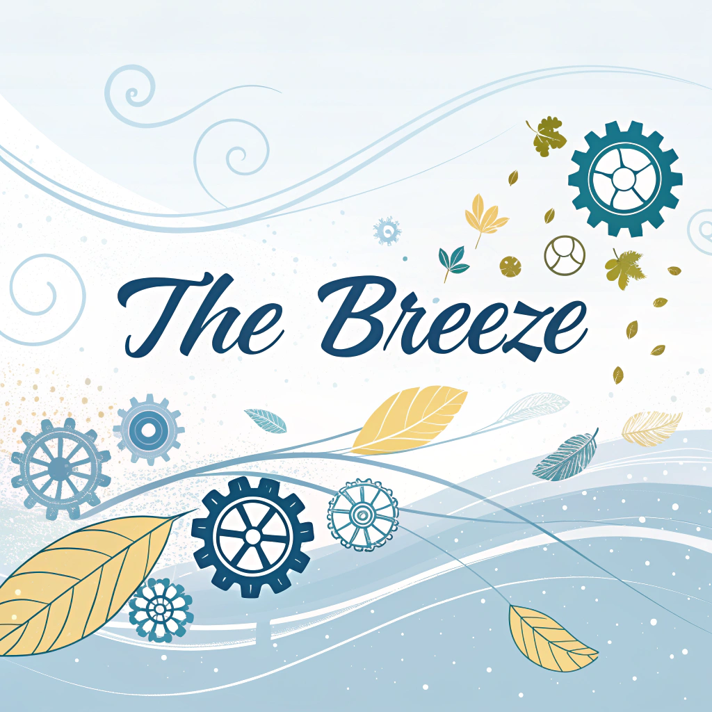 AI generated image by Red Panda AI: Air - "The breeze"
Description: A moment of calm where air currents interact with leaves, particles and floating technology.
Resources: Curved lines, smooth movements, suspended elements such as gears or petals.
Palette: Pure white, light gray, sky blue and a slight gold to highlight details.