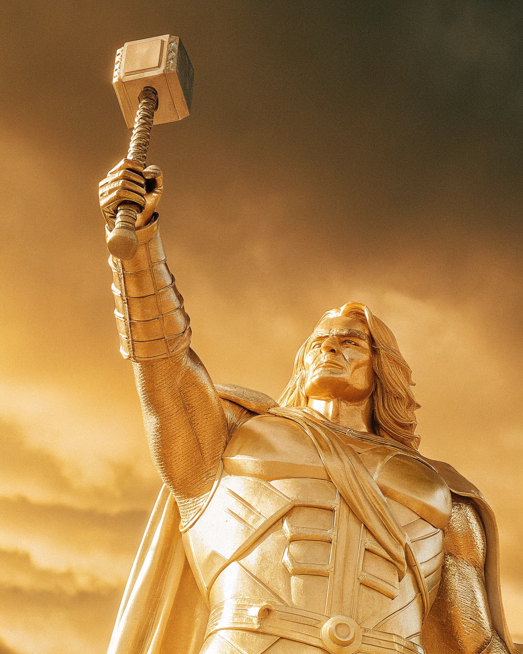 AI generated image by Red Panda AI: Una foto de Thor reslista y epica 